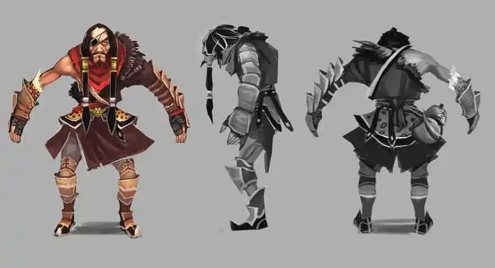 发点三视图~_uxiuchang作品_角色/人物/生物_cg模型网