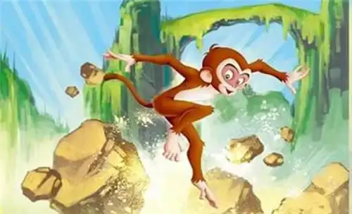 仙石迸裂,石猴出世正是这天惊一破有了日后美猴王护唐僧西天取经的