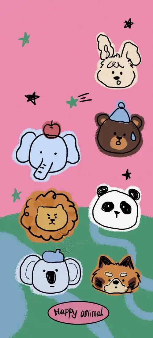 可爱壁纸##手机壁纸##卡通壁纸##涂鸦