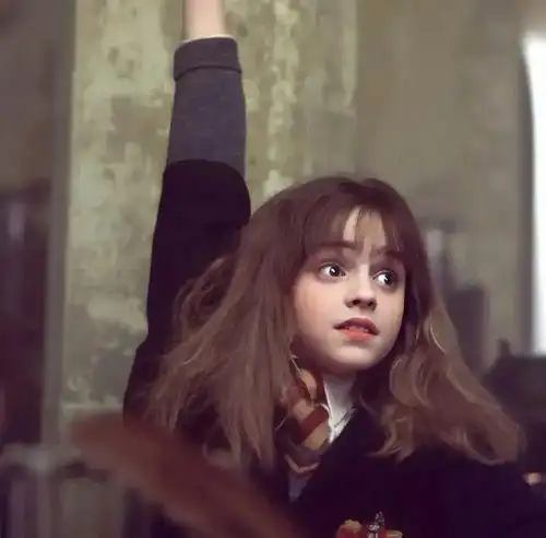 《哈利波特》赫敏&罗恩罗恩赫敏情侣头像吃鸡腿的罗恩当爸爸了/妈妈不