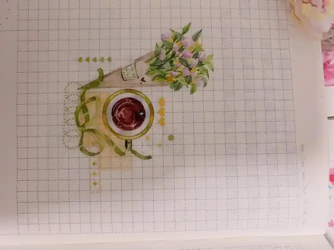 手帐排版小清新盐系五天排版