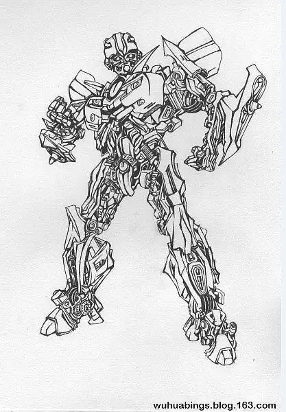 大黄蜂汽车简笔画视频