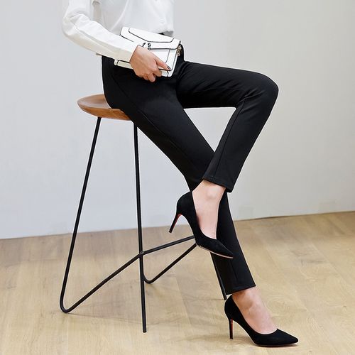 职业女士西裤修身商务休闲正装裤子上班族白领中腰裤子直筒小脚裤