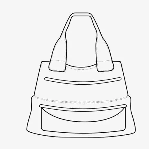 手绘手提包免抠素材免费下载_觅元素51yuansu.com