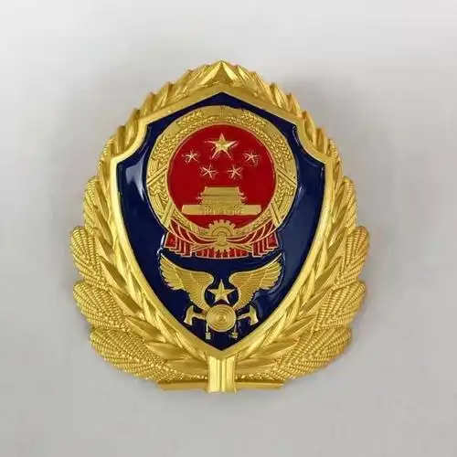 仓梵定制金属消防帽徽螺丝扣款橡胶消防帽徽贴胶款大型徽小型徽 标准
