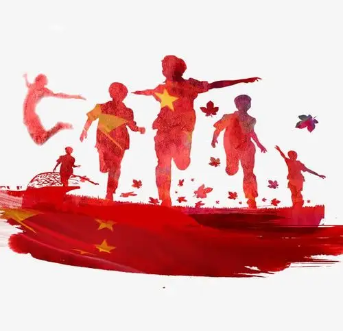 青年学生剪影图片