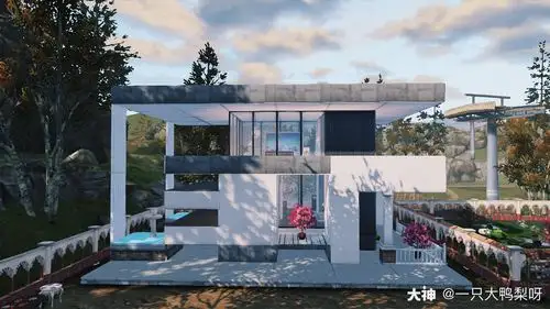 原创现代风单人别墅《简·尚》_来自网易大神明日之后圈子_乌吉吉玛