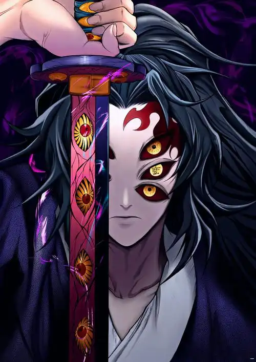 黑死牟反派手绘头像