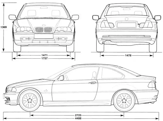 宝马全系三视图