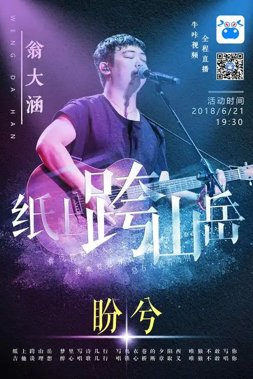 歌手演唱会海报设计