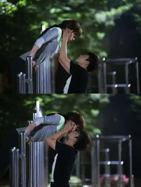 高校处世王徐仁国浪漫单杠吻俘获人心