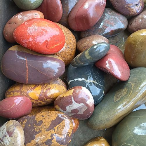 天然鹅卵石头造景花园庭院水族鱼缸龟缸鱼池装饰室内风水奇石摆件