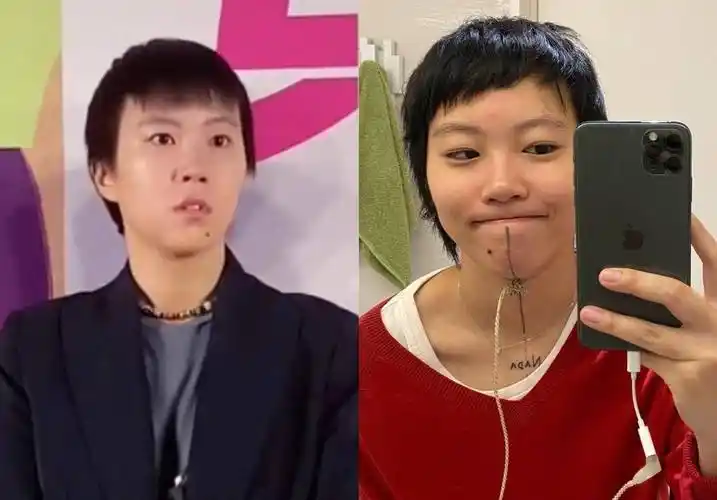 王菲女儿窦靖童罕出席活动,模样和窦唯太像,下巴纹身疑似被洗掉_电影