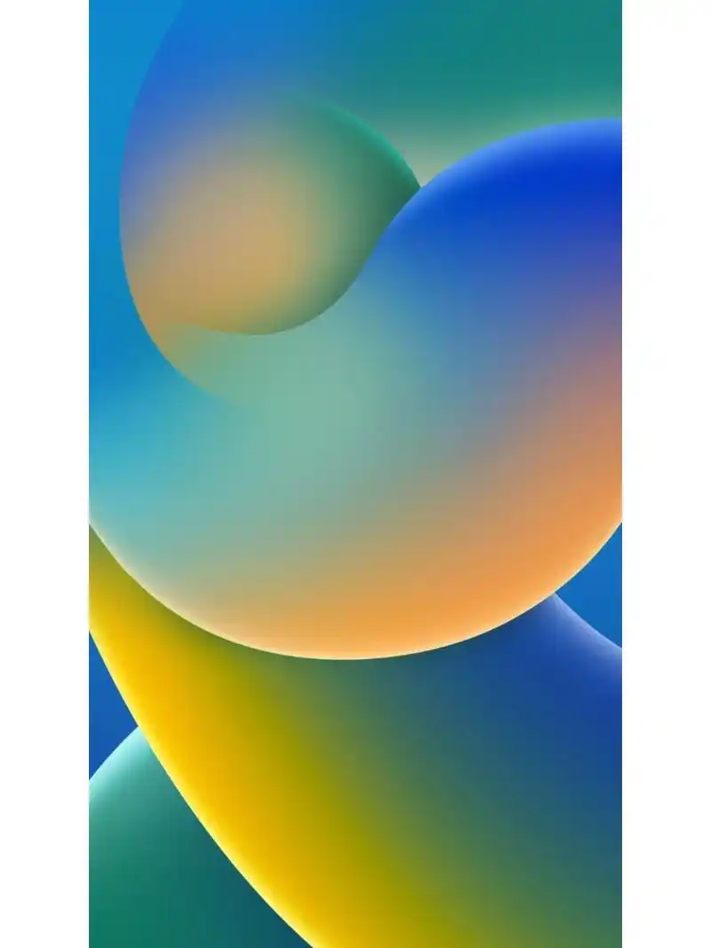 ios16系统原生壁纸 感觉还不错 这个配色很养眼