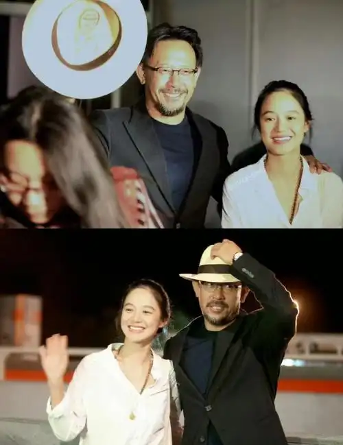 家庭合影被曝光,姜文基因太强大,两个儿子长相随他