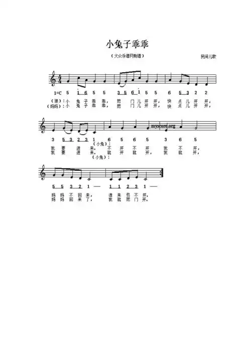 儿童歌曲简谱大全_第1页