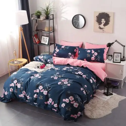 床上用品全棉水晶绒床单四件套 全棉加绒保暖珊瑚绒床品套件批发