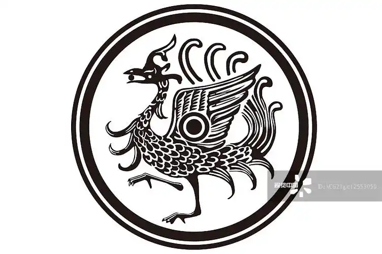 传统艺术传统文化中国文化设计图像无人装饰图腾朱雀插画展开全部关键