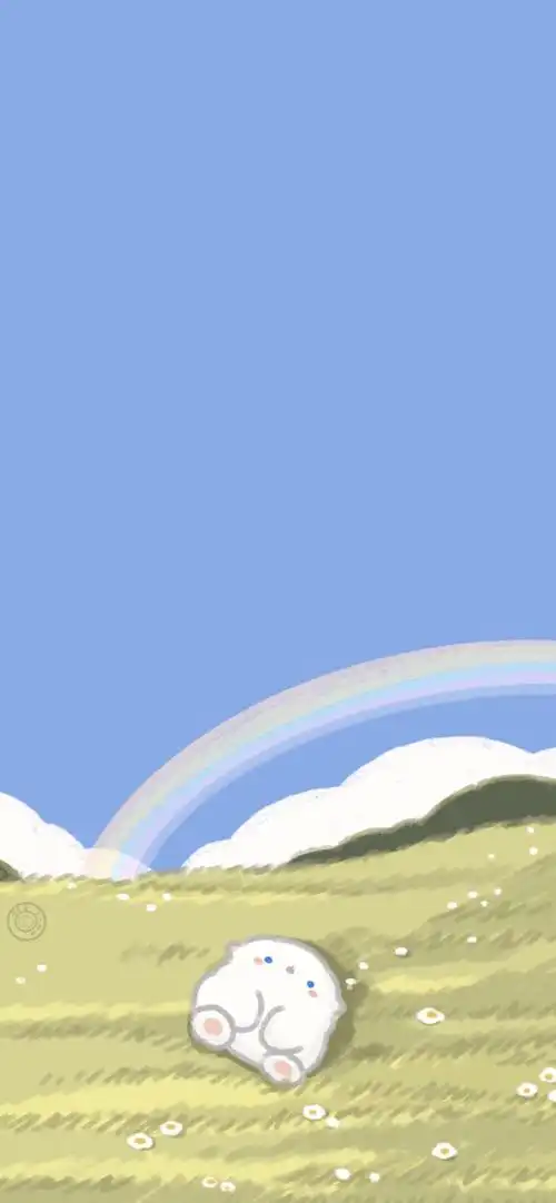 少女心壁纸 - cr:@只是一只小羊羊 插画 素材 ins 韩系 可爱 简约