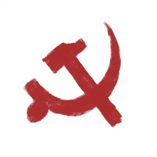 手绘卡通党徽下载