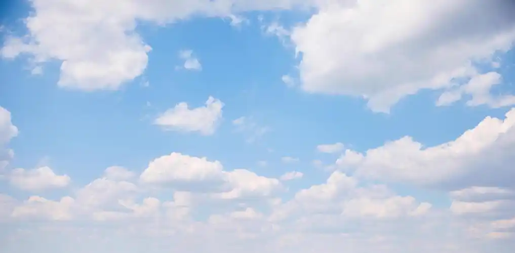 美丽蓝天白云全景