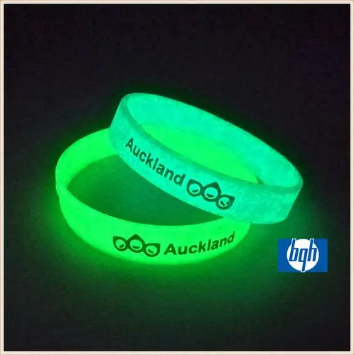 硅胶手环_定制夜光手环荧光硅胶发光手腕带橡胶夜光硅胶手镯