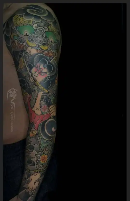 作品:张顺破水门纹身图片