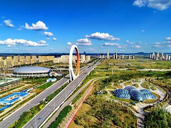 图1:鸟瞰美丽四平.李刚 摄