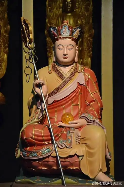 一组高清修复的地藏王菩萨圣像,非常庄严,见者增福