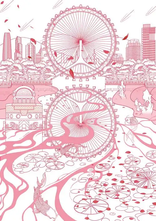 中国城市插画系列