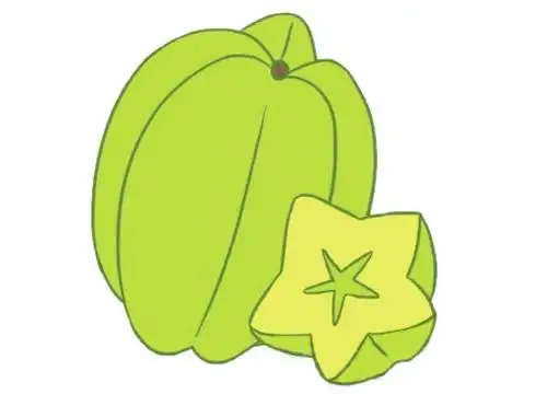 卡通杨桃的画法教程及简笔画 - 短学堂