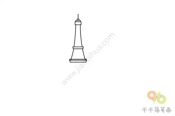 铁塔简笔画