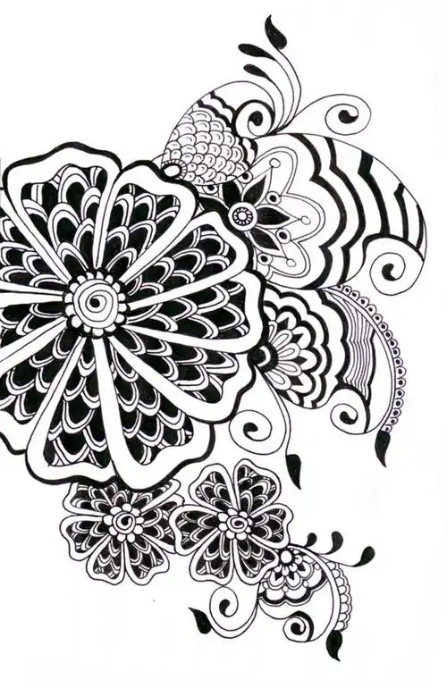 【)6200张完整收录(】灵感之源 #图案# #花纹# #手绘# #线描# #密集