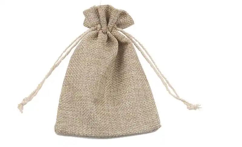 麻布袋 棉麻束口袋亚麻布袋抽绳袋小麻袋首饰包装袋文玩布袋子j2 13*