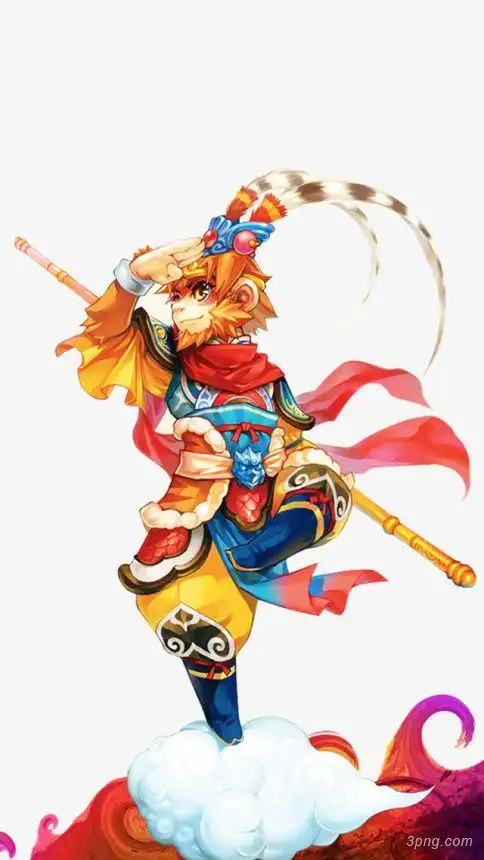 标签:美猴王西游记孙悟空美猴王齐天大圣卡通手绘筋斗云西游人物帅气