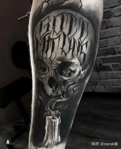 纹身各式各样骷髅暗黑狰狞霸气冷漠全都有