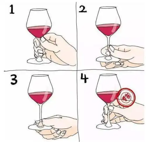 红酒杯的正确拿法,不要再搞错啦