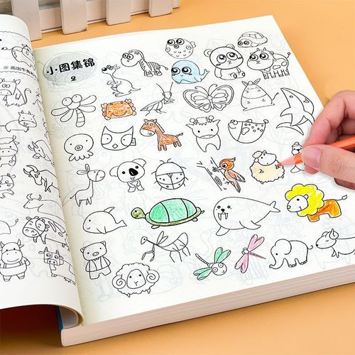 儿童简笔画大全10000例小学生绘画教材书籍幼儿画画涂鸦早教启蒙