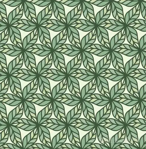 几何花卉矢量无缝图案. 抽象矢量纹理. 艺术装饰留下背景.