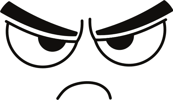 angry face