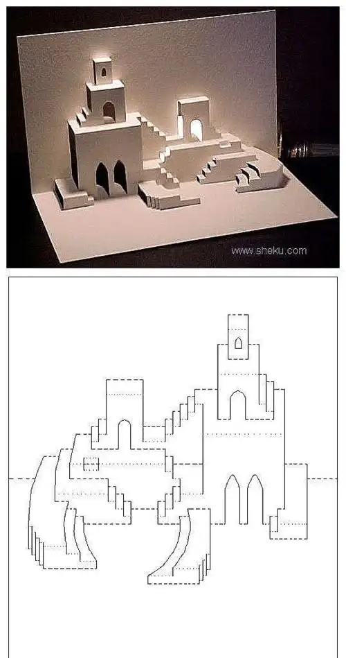 卡片制作 立体贺卡制作 纸模型图纸 立体手工 手工课件 折纸艺术 生日