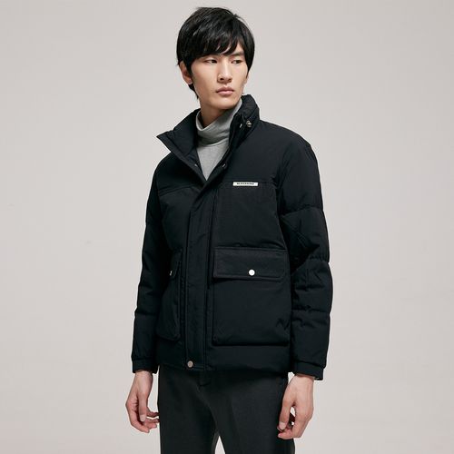 mb短款男式鹅绒羽绒服韩版冬季时尚款职场通勤加厚保暖百搭外套