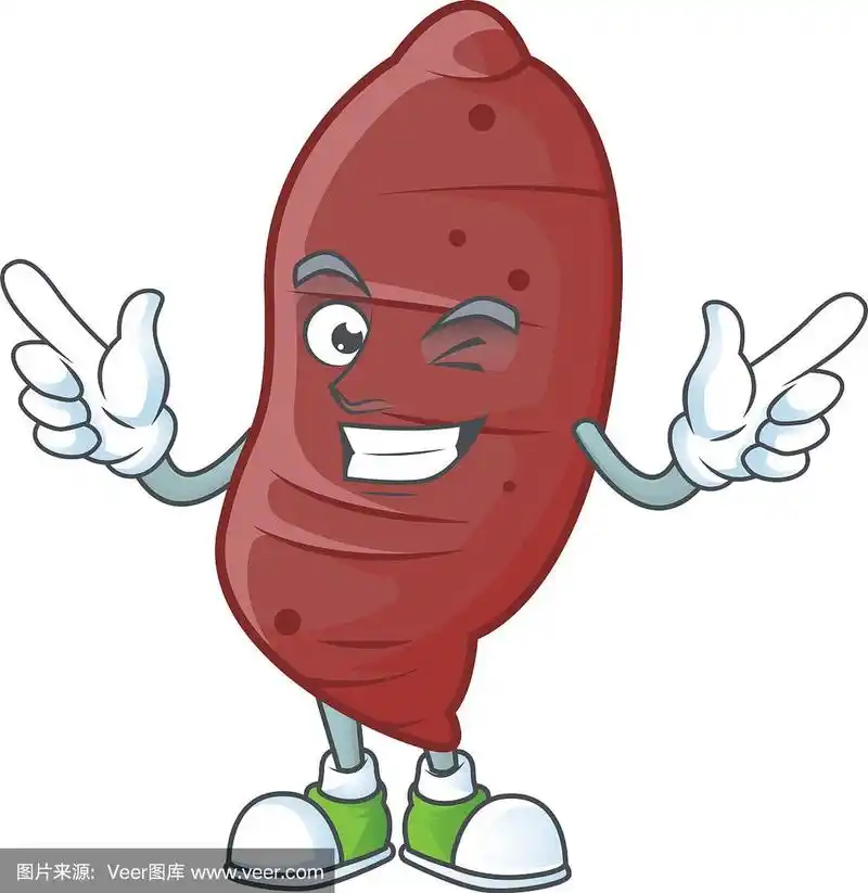 有趣的红薯卡通人物风格