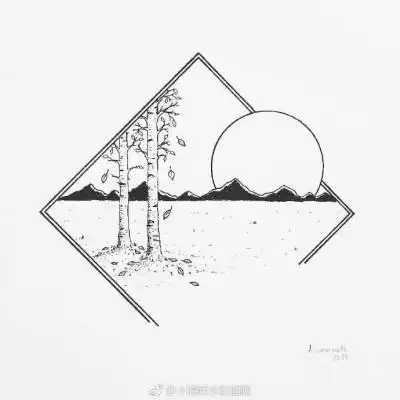 封皮简笔画黑白简笔画作为继封面手绘 素材 线稿 24803508 竖版 竖屏