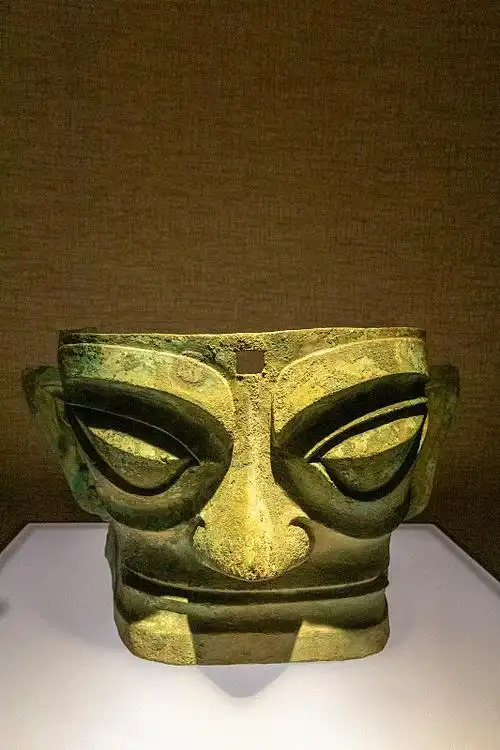 三星堆青铜面具图片素材