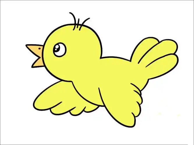 飞翔的小鸟简笔画