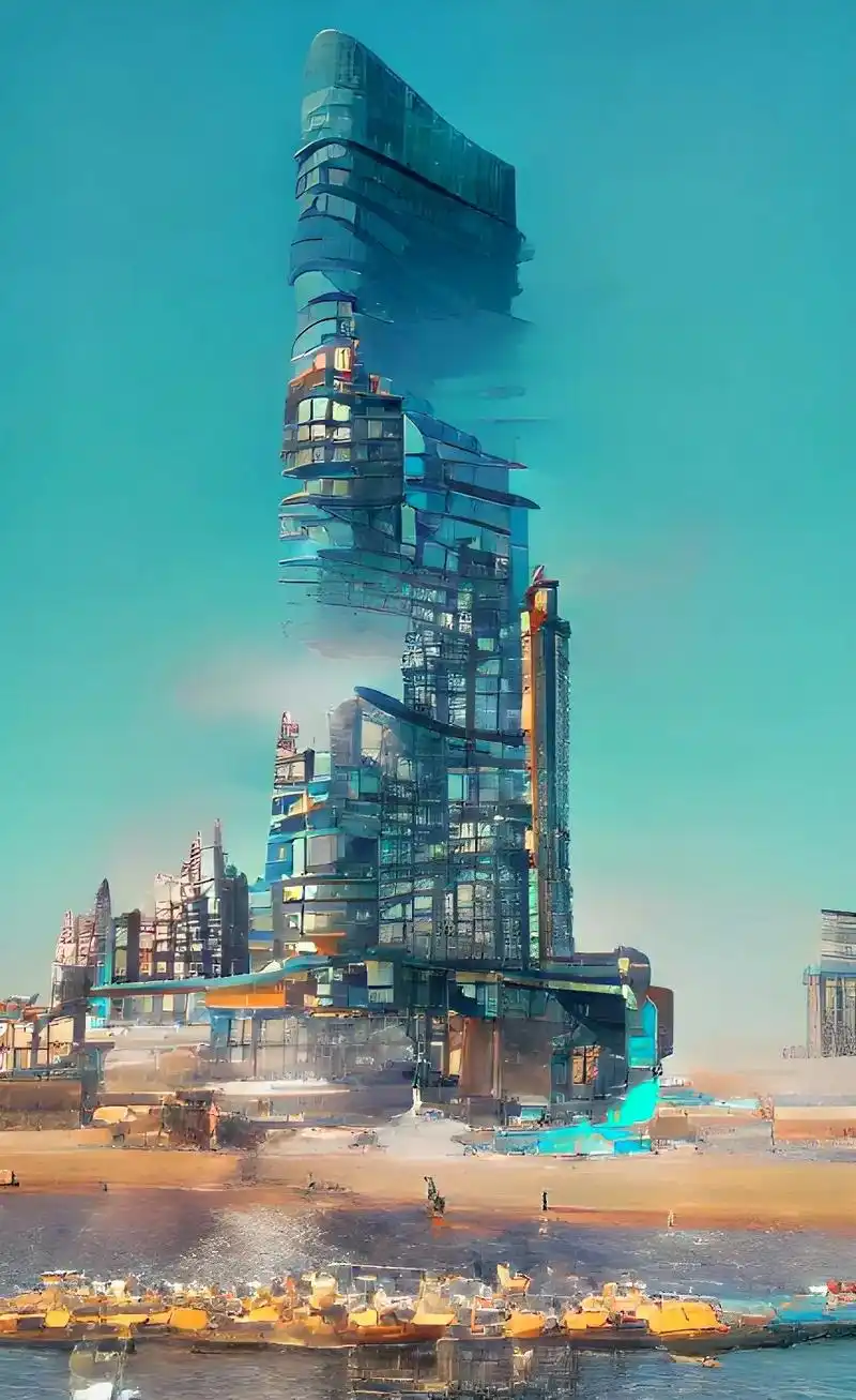 做了一个关于未来的梦#摄影 #大连 #赛博朋克 - 抖音