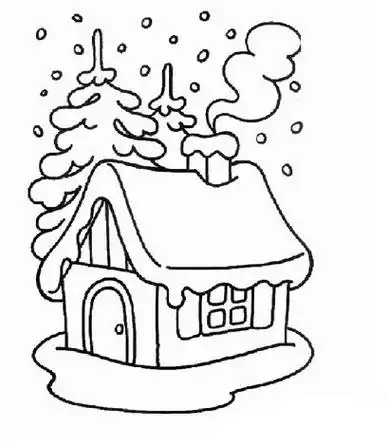 降雪简笔画图片大全冬天下雪简易画冬天下雪简笔画冬天降雪简笔画图片