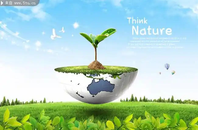 环保创意海报psd素材