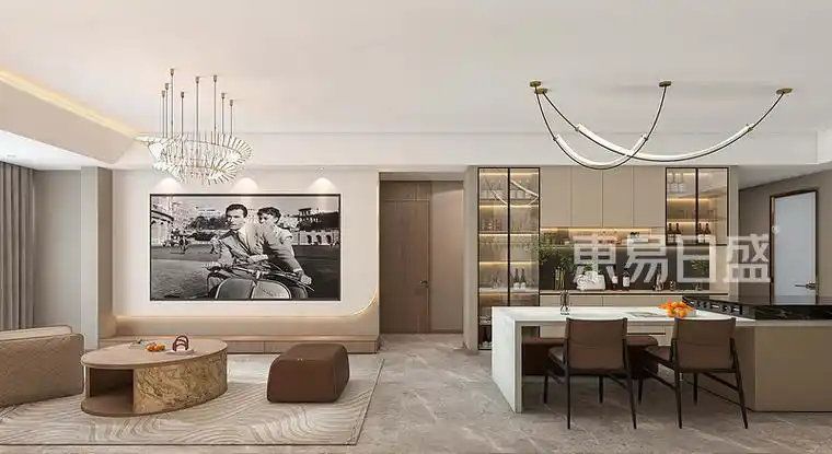 万科新都荟现代风格152平米装修设计效果图